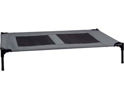 maxxpro Hondenbed op Pootjes - Hondenstretcher tot Max.55 KG - Honden Ligbed 106 x 76 x 17 cm - Goede Ventilatie en Incl. Draagtas - Zwart