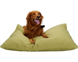 maxxpro Hondenmand - Hondenkussen 70 x 100 cm - Hondenbed - Kussen Hond met Rits - Polyester en Microvezel - Groen
