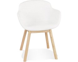 Maysun - Design Stoel - MOUTOU Wit - Naturel