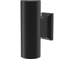 Maytoni Outdoor - Wandlamp Bowery - Zwart - Ø6,4