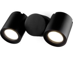 Maytoni Outdoor - Wandlamp Wall Street - Zwart