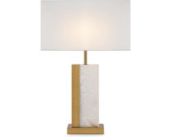 Maytoni tafellamp Bianco – messing en marmer, E27, modern