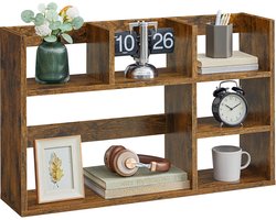 MAZAZU - Bureaukast - 6 Vakken - Bruin - 80x20x50