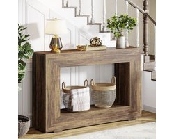 MAZAZU Industriële Sidetable - Houten Dressoir - Bruin - 120x30x85cm