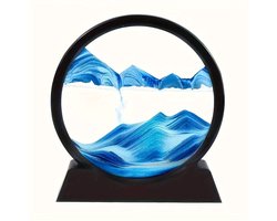 MazrekuHome® - Dynamische Zandloper - Bureau Decoratie - Glazen Bewegende Zand - Kunstkoepel voor Thuis & Kantoor - Quicksand