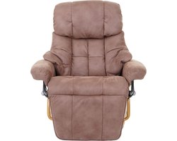MCA Calgary 2 fauteuil, TV fauteuil, stof/textiel 150kg belastbaar ~ antiek bruin, natuurlijk bruin