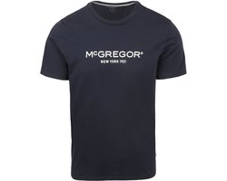 McGregor Essential T-Shirt Logo Donkerblauw (navy) - Maat XL - Heren