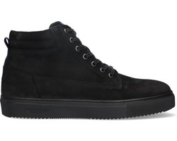 McGregor Heren Sneakers - Zwart - Hoge Sneakers - Nubuck - Veters