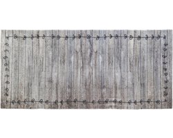 MD Entree - Design mat - Universal - Love Wood - Vloerkleed - Antislip - Machine wasbaar - 67 x 150 cm