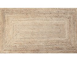 MD Entree - Design mat - Universal - Woven Square Natural - Vloerkleed - Antislip - Machine wasbaar - 67 x 120 cm