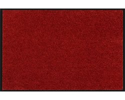 MD Entree - Deurmat - Schoonloopmat - Colorit Red - Vloerkleed - Met antislip - Wasbaar - Vocht absorberend - Hoge dichtheid 750gr/m² - 90 x 250 cm