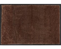 MD Entree - Deurmat - Schoonloopmat - Soft&Clean - 40 x 60 cm - Amber - Vloerkleed - Met antislip - Machine wasbaar - Vocht absorberend - Hoge dichtheid 600gr/m2