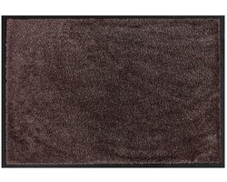 MD Entree - Deurmat - Schoonloopmat - Soft&Clean - 75 x 120 cm - Maroon - Vloerkleed - Met antislip - Machine wasbaar - Vocht absorberend - Hoge dichtheid 600gr/m2
