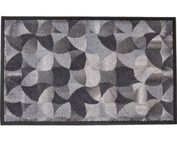 MD Entree - Deurmat - Schoonloopmat - Soft&Design - 55 x 90 cm - Amsterdam Winter - Vloerkleed - Met antislip - Machine wasbaar - Vocht absorberend - Hoge dichtheid 600gr/m2
