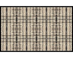 MD Entree - Deurmat - Schoonloopmat – Soft&Design- 55 x 90 cm – Burberry Beige – Vloerkleed – Met antislip - Machine wasbaar - Vocht absorberend - Hoge dichtheid 600gr/m2