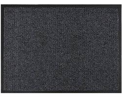 MD Entree - Deurmat - Scrapa - Antraciet - Vloerkleed - Met antislip - Wasbaar- Vocht absorberend - Hoge dichtheid 400gr/m2 - 90 x 150 cm