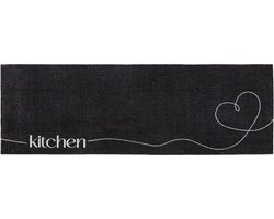 MD Entree - Keukenloper - Keukenmat - Vloerkleed - Antislip - Machinewasbaar - Absorberend - Cook & Wash - Love Kitchen - 50 x 150 cm