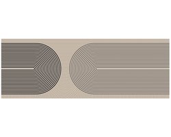 MD Entree - Keukenloper - Keukenmat - Vloerkleed - Antislip - Machinewasbaar - Absorberend - Cook & Wash - Rainbow Grey - 50 x 150 cm