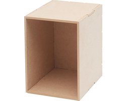 MDF Opbergsysteem - Opbergbox - Spullen Opbergen - Draagbaar Ontwerp - 110x150x130mm - Niet gespecificeerd