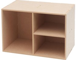 MDF Opbergsysteem - Opbergdozen Bakken - Spullen Opbergen - Draagbaar Ontwerp - 220x150x130mm - Niet gespecificeerd