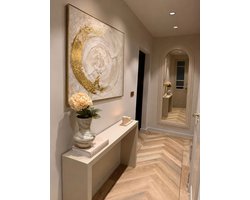 MDF sidetable - Beige - 180 x 30 x 76 cm (lxbxh)