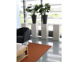 MDF Zuil - sokkel – Wit 30x30x100cm - Gespoten in zijdeglans wit RAL9010