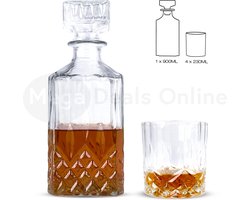 MDO Whiskey karaf & Glazen - Whiskey set - Whiskey glazen