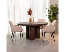 Medahomestore Luxe Ronde Eettafel Torino - Eettafel Torino – Ø150 cm - Medahomestore