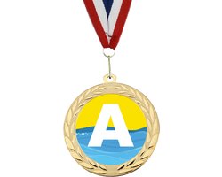 Medaille zwemdiploma A / cadeau zwemdiploma A