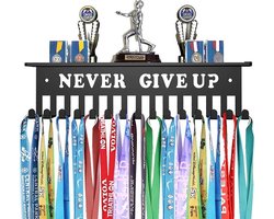 Medaillehanger-Medaillehouder met 15 haak-Stevige ijzer award displayhouders-Wandgemonteerde medaille display rekken