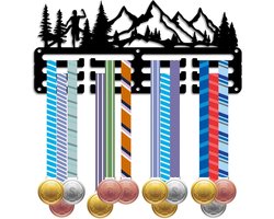 Medaillehouder voor 40+ Medailles - Sport Medaille Hanger - Wandmontage Frame - Opknappen - Running, Runners, Zwemmen, Atleten.