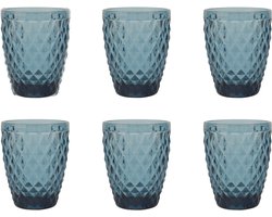 Medard de Noblat - Diamond - Glas 22 cl - Blauw - 6 delig