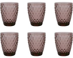 Médard de Noblat - Diamond - Glas 22 cl - Paars - 6 delig - Vaatwasmachinebestendig - 6 glazen