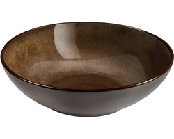 Medard de Noblat - Feeling Bronze - Salade en pastabord 18 cm - 6 delig - Stoneware