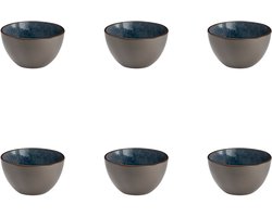 Medard de Noblat - Feeling Indigo - Kom 13 cm - 6 delig - Stoneware