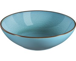 Medard de Noblat - Feeling Turquoise - Salade en pastabord 18 cm - 6 delig - Stoneware