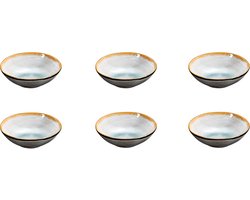 Médard de Noblat - Shadow Aqua - Kleine kom 12 cm - 6 delig