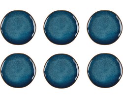 Medard de Noblat - Vertigo Denim - Dinerborden 27 cm - 6 delig - Stoneware