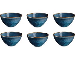 Medard de Noblat - Vertigo Denim - Kommen 15 cm - 6 delig - Stoneware