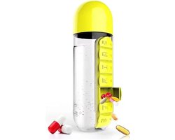 Medicijnbox fles – huisapotheekbox - opslag van medicijnen XXL - medicijndoos - waterfles