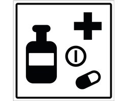 Medicijnen bord | Forex Re materiaal | 20 x 20 cm