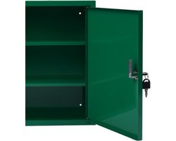 Medicijnkastje - 3 vakken - 36 x 31 x 10 cm - groen
