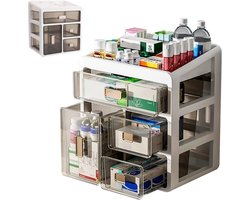 Medicijnopslagkast met 4 Lades, Multifunctionele Organizer voor Thuis, Kantoor en Studentenruimte