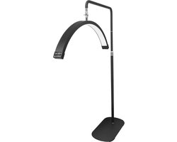 Medilamp ML16Z - Half Moon Light - Beauty Lamp - Wimper Lamp - Lash Lamp - Medische Lamp - Make Up Lamp - Moonlight Lamp - Tattoo Lamp - Behandel Lamp - Nagel Lamp - Barber Lamp - Zwart