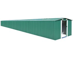 Medina Tuinschuur 257x990x181 cm gegalvaniseerd staal groen