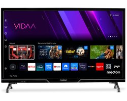 MEDION 59,8 cm (24-inch) HD TV (Smart TV, HDR, VIDAA Store, Netflix, Prime Video, Disney+, DAZN, Paramount+, HbbTV, PVR, Bluetooth)