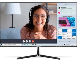 MEDION P52424 (MD 20152) 60,5 cm (24 inch) Full HD breedbeeldmonitor (FHD, HDR10, 16:9, HDMI, Displayport, VGA, Anti flikkering, Anti schittering, Anti blauw licht, meertalig menu) zwart