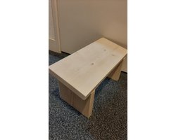 Meditatie bankje-hout