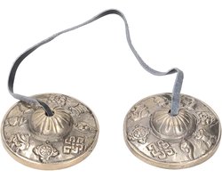 Meditatiebel - Tingsha Klok - Energie Zuiveren - Zuiver Koper - 2.2 x 6.6 cm - Koper
