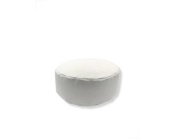 Meditatiekussen Rond - Yoga kussen - Wit - Duurzaam - 100% natuurlijk boekweitkaf— Ritsloos - Handgemaakt